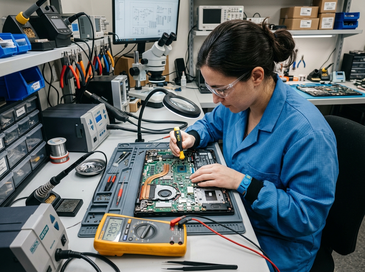 Motherboard and PC hardware diagnostic bench